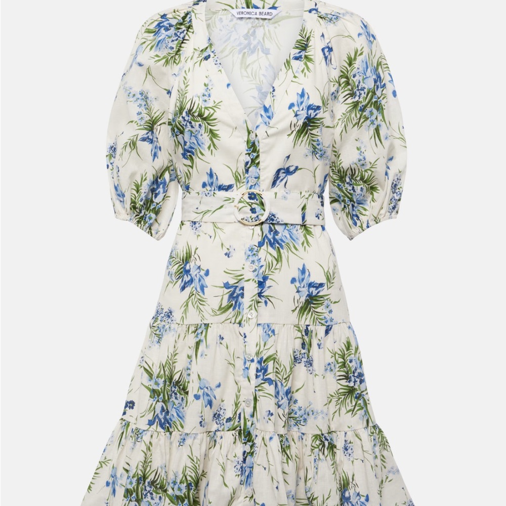 Veronica Beard White and Blue Dress